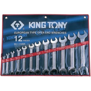 Набор рожковых ключей, 6-32 мм, 12 предметов KING TONY 1112MR #1